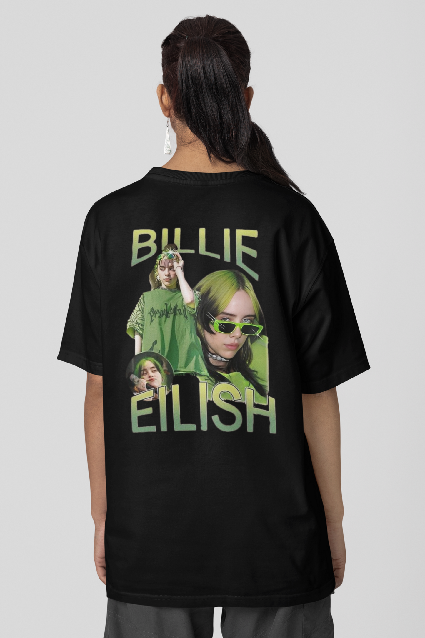 Billie Eilish | Premium Oversized Unisex Black T-Shirt