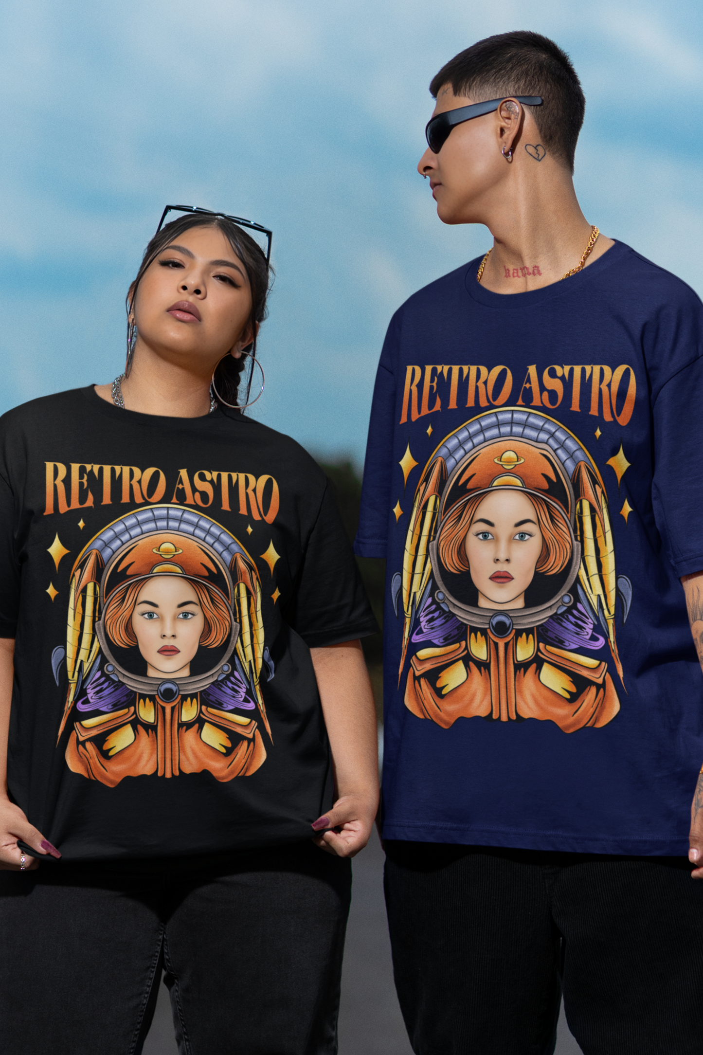 Retro Astro | Oversized Unisex T-Shirt