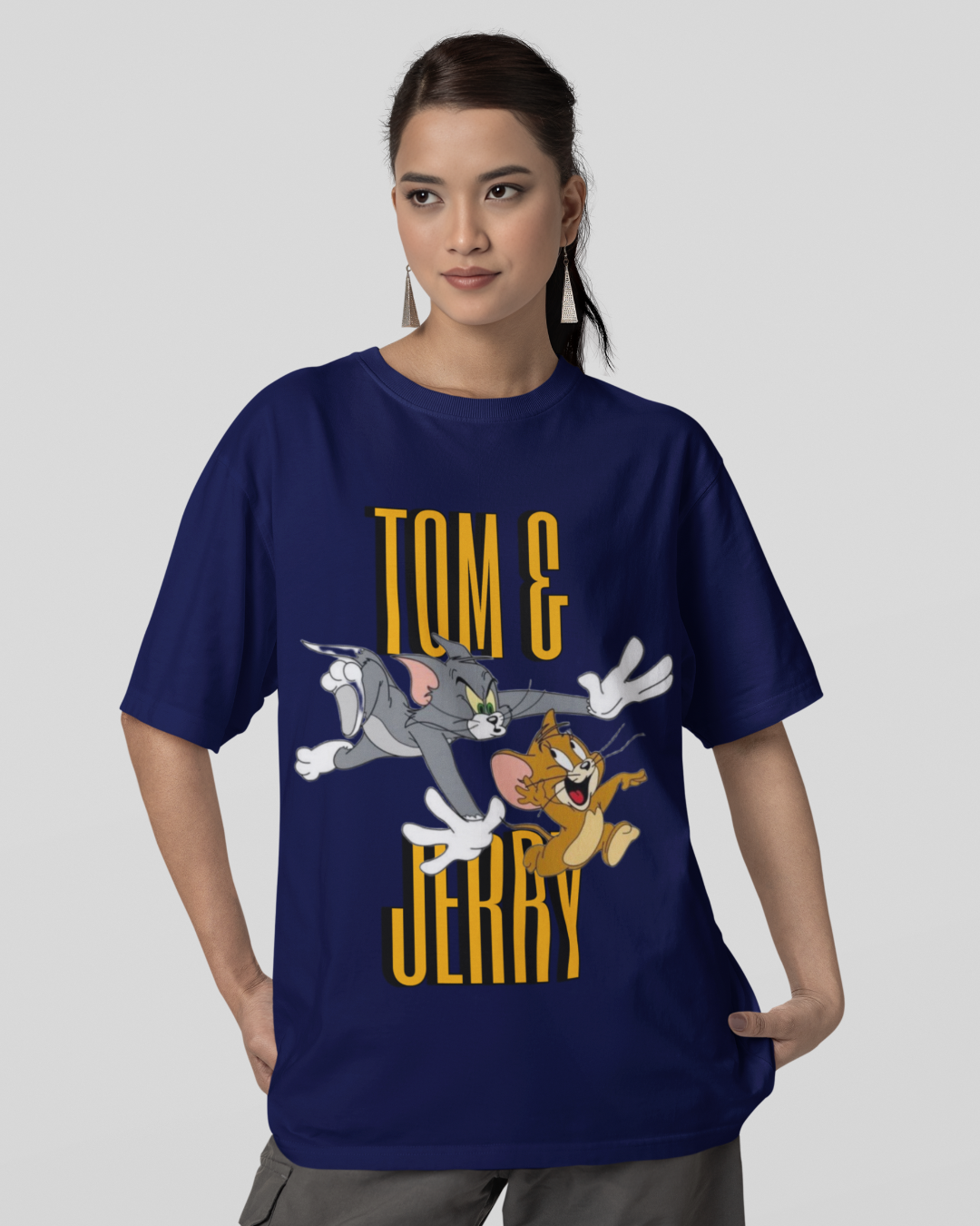 Tom & Jerry Classic Chase | Uisex Oversized T-shirt