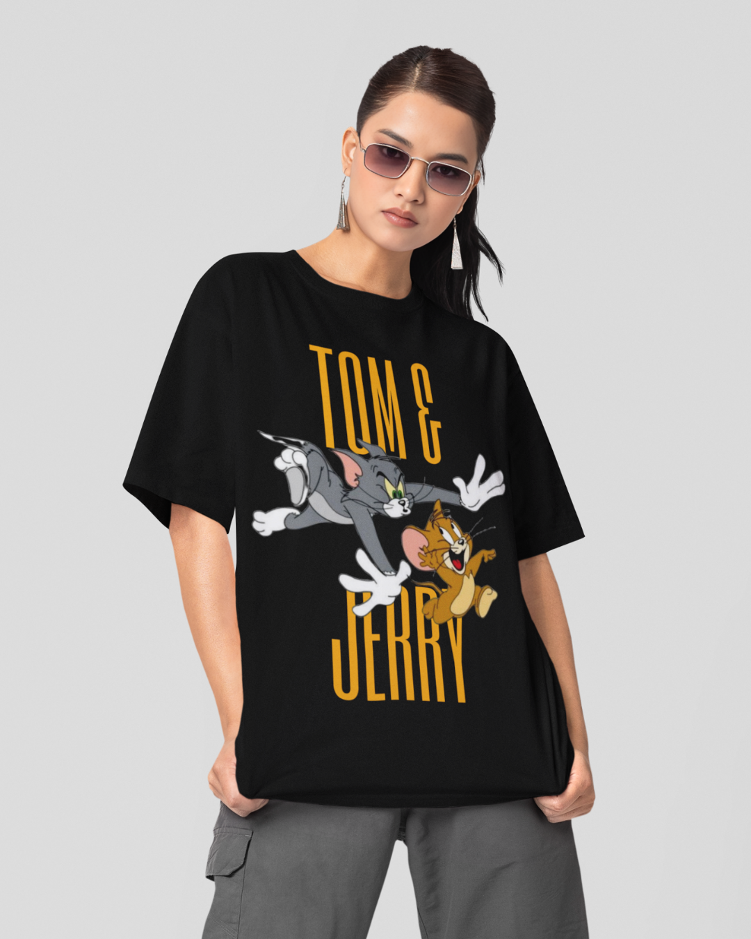 Tom & Jerry Classic Chase | Uisex Oversized T-shirt