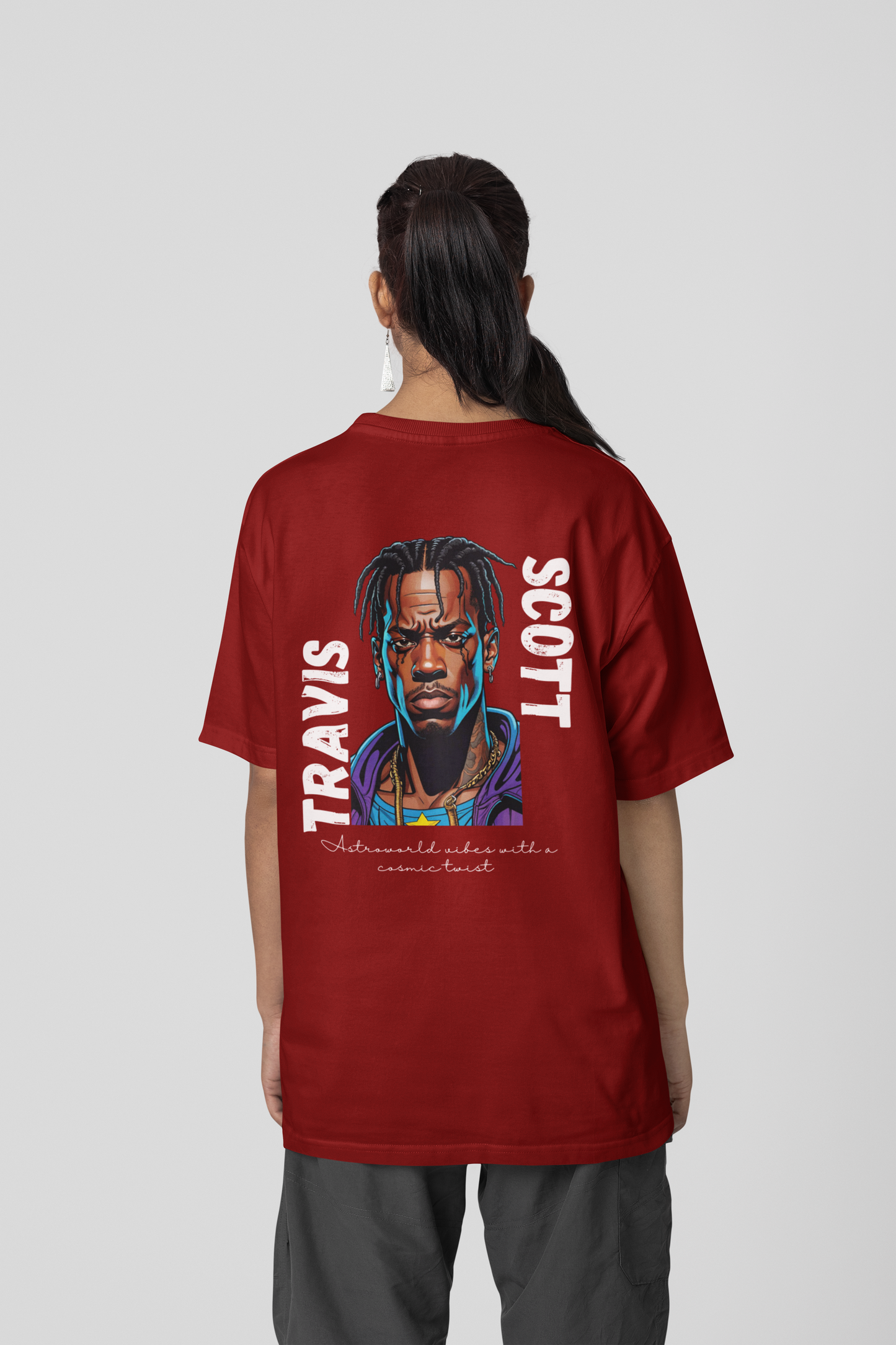 Travis Scott:Scout Vision|Oversized Unisex T-Shirt