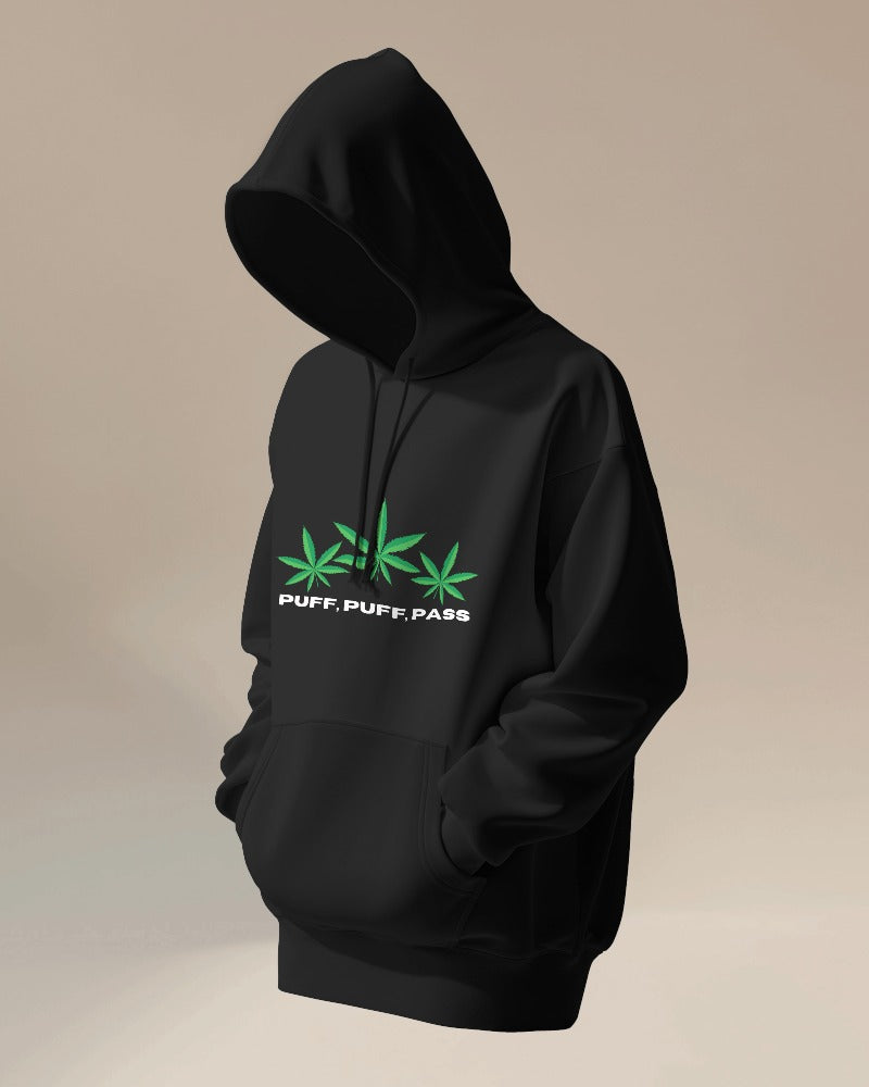 Puff Puff Pass | Premium Unisex Hooded Sweatshirt