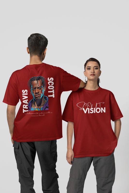 Travis Scott:Scout Vision|Oversized Unisex T-Shirt